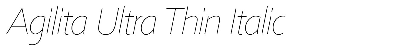 Agilita Ultra Thin Italic